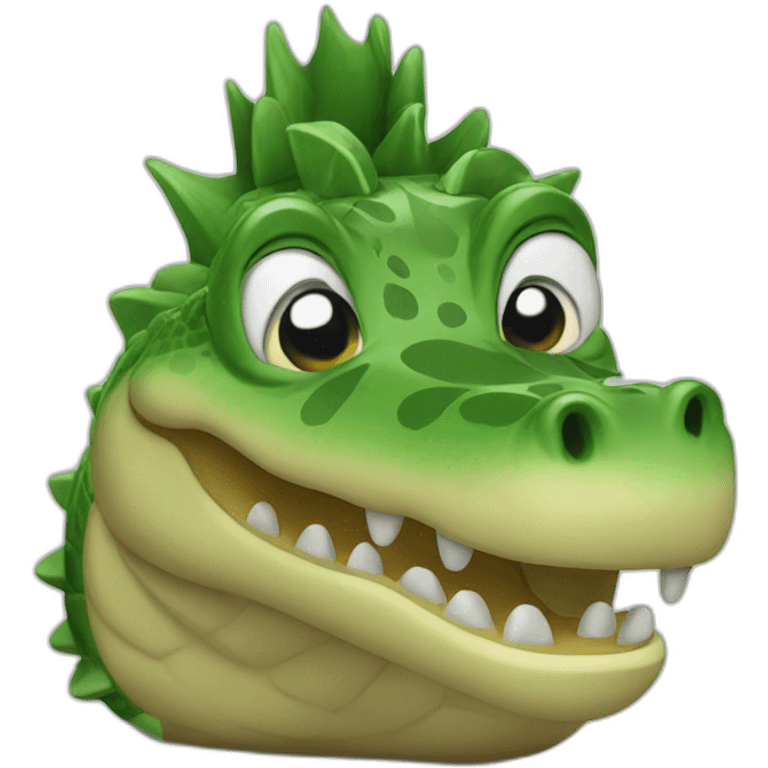 Chat sur crocodile  emoji