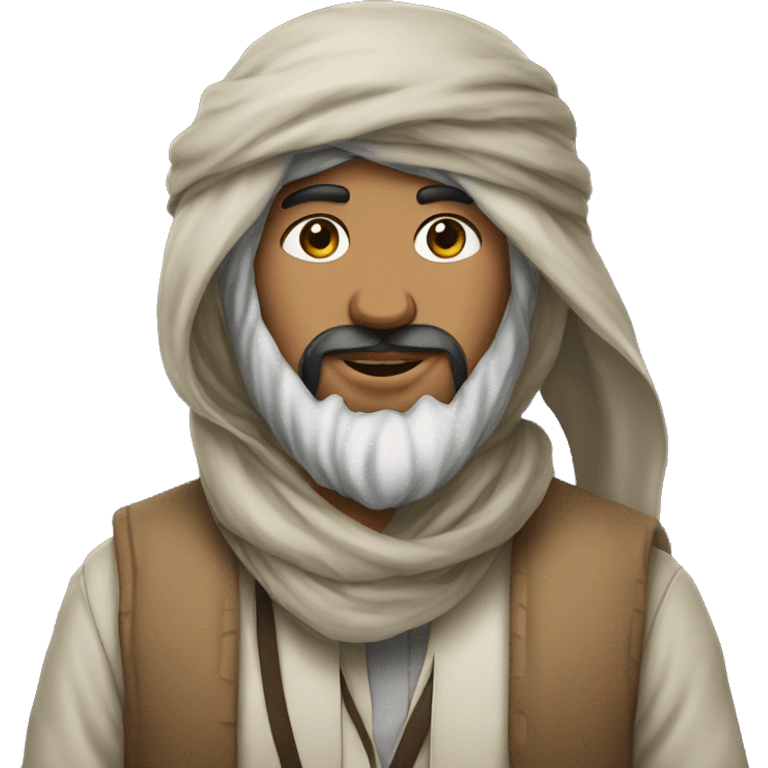 arab with palestine scarf on head,curly long hair emoji