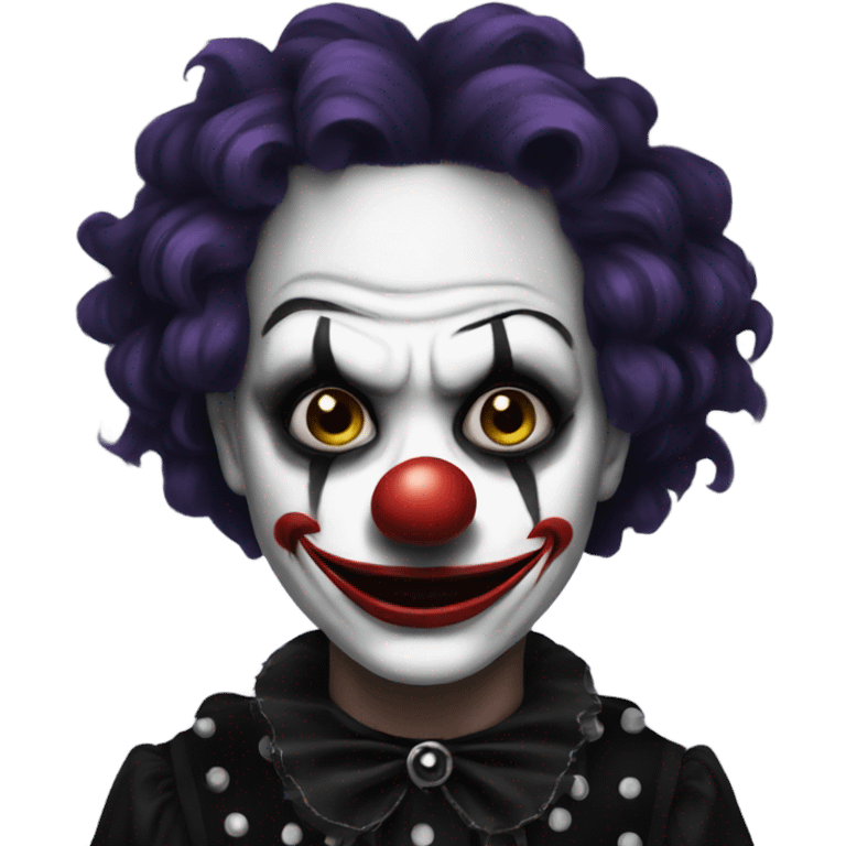 goth clown emoji