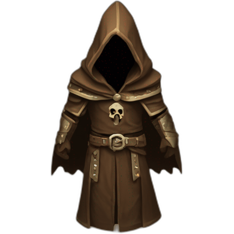 cultist hooded brown warhammer simple pixelated emoji