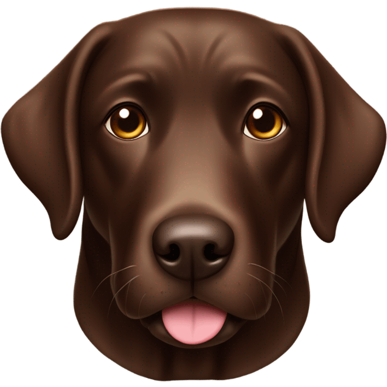 Chocolate lab emoji