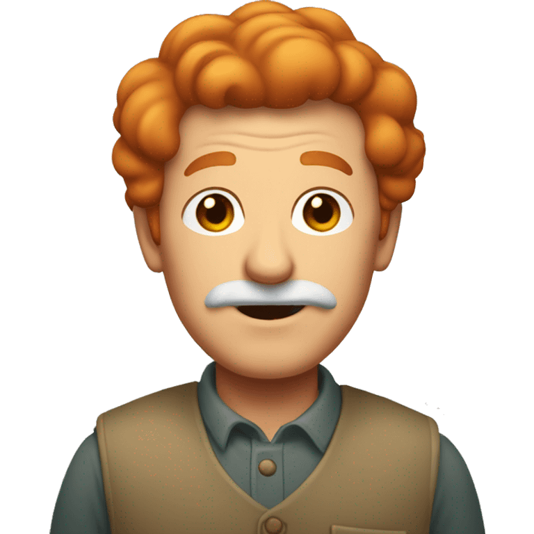 A red-haired grandpa emoji