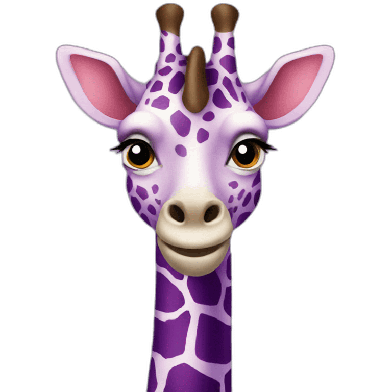 PURPLE GIRAFFE emoji