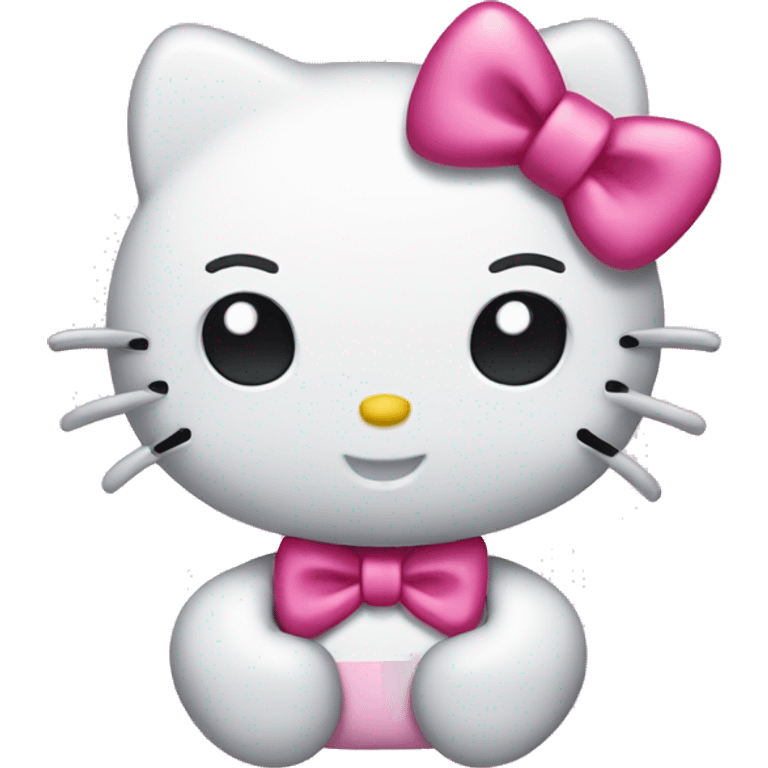 Hello kitty with a bow  emoji