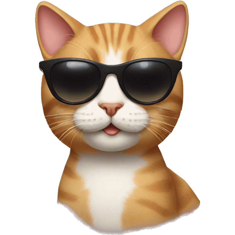 Cat with sunglasses emoji