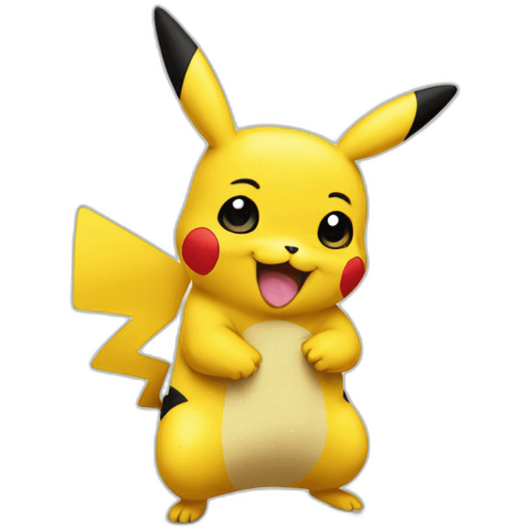 Pickachu qui fait un doigt d'honneur emoji