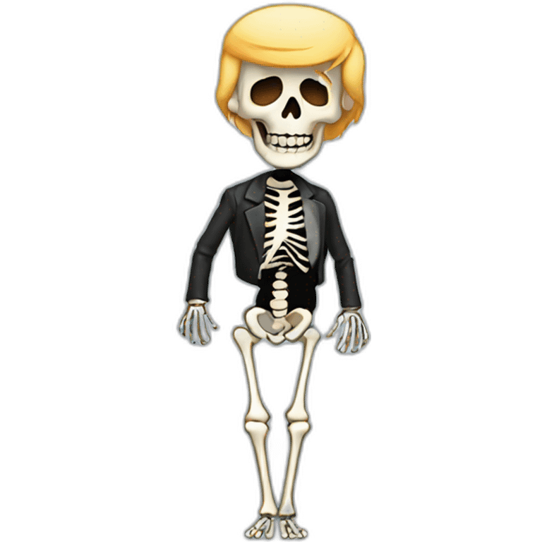 Trump as skeleton emoji