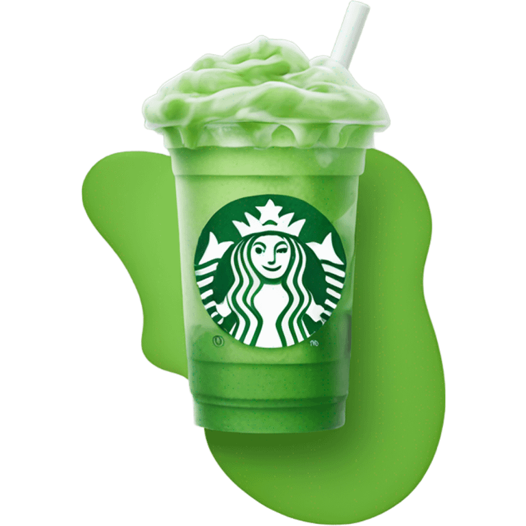 Starbucks iced matcha emoji