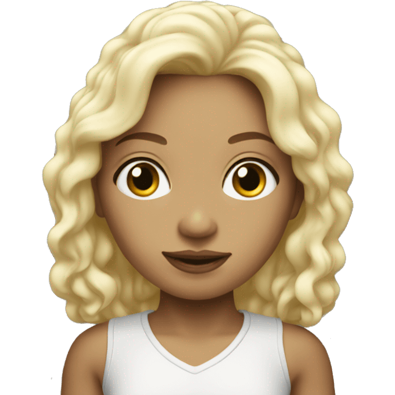 White mini Kelly  emoji