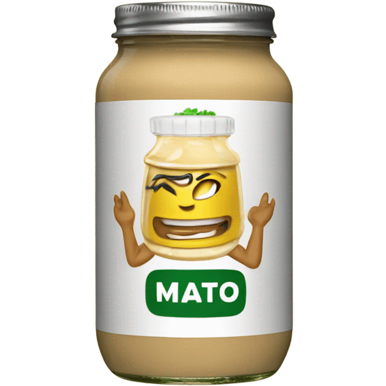 Mayo label sauce jar emoji