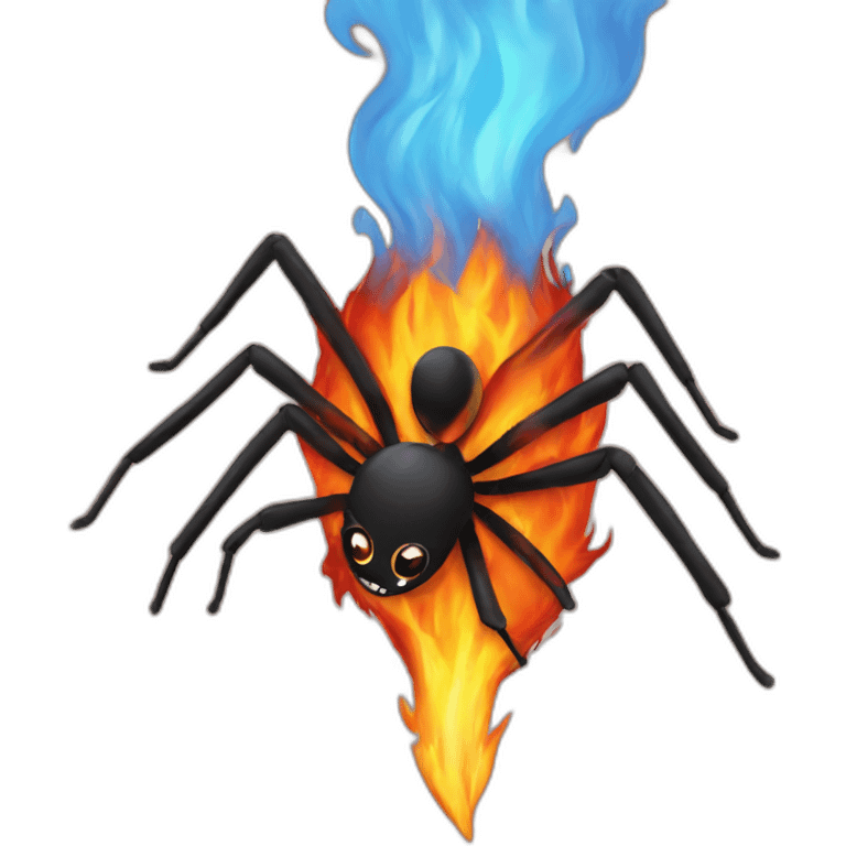 spider-on-fire emoji