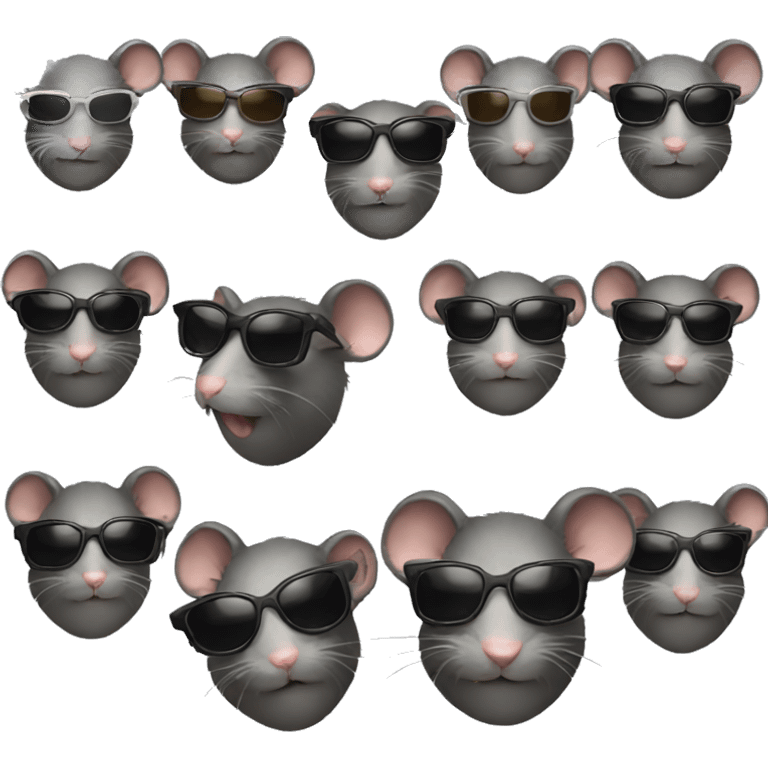 Rat with sunglasses emoji