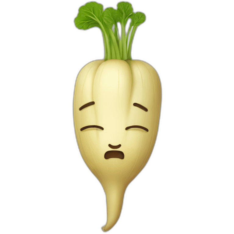 Sleepy parsnip emoji