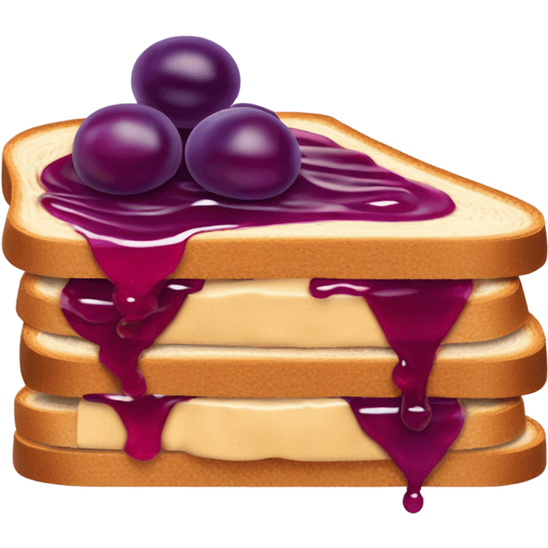 Peanut butter and jelly sandwich ￼ emoji