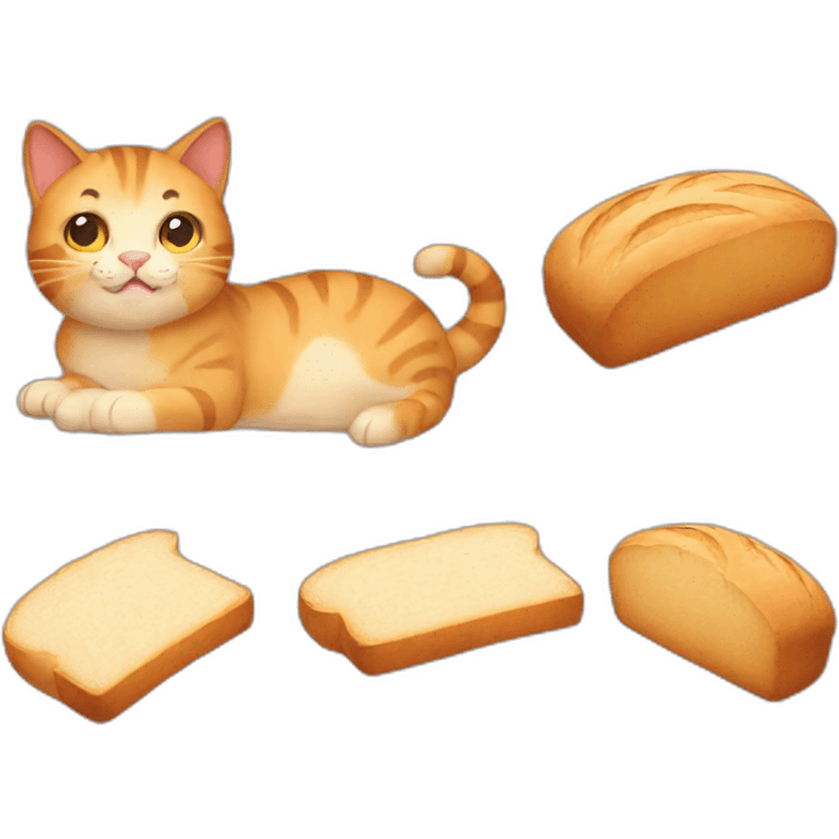 Cat bread emoji