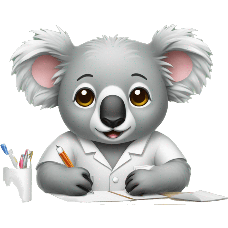 sick koala managing a project emoji