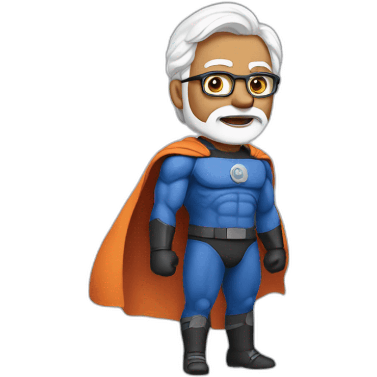 Modi super hero  emoji