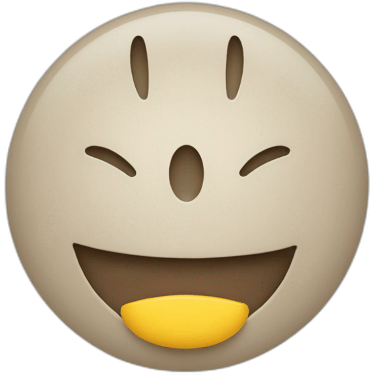 Smiley a moitié manger emoji