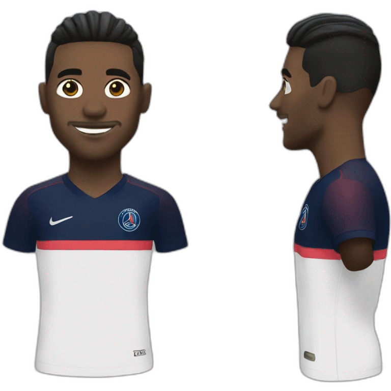 Goalkeeper,hair black, psg emoji