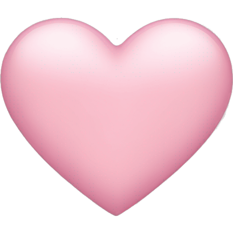 A light pink heart emoji