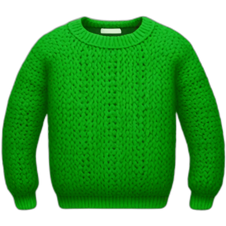 green knit sweater emoji