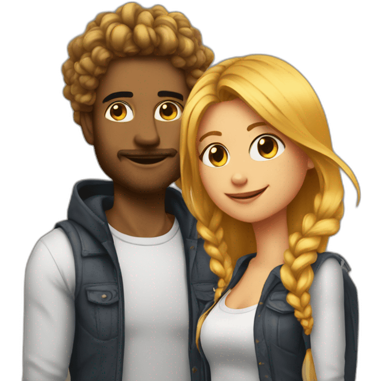 Satox with his girlfriend cyka emoji