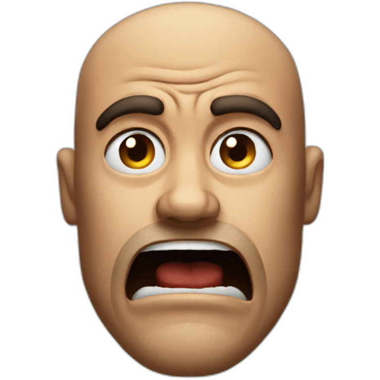 Furious man emoji