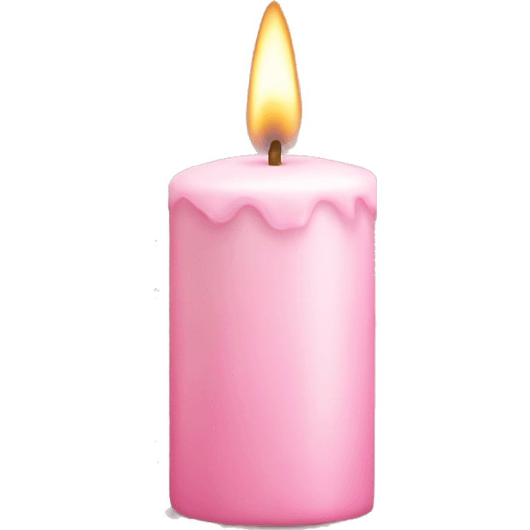 light pink candle emoji