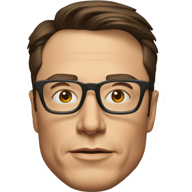 Elon musk glasses  emoji