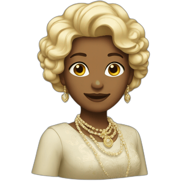 Une femme riche  emoji