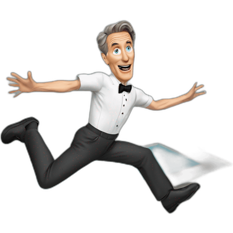 bill nye jumping into a pool emoji