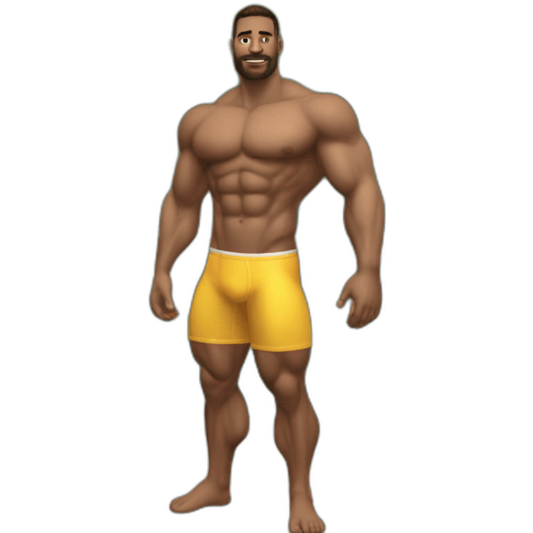 Muscularmale large bulge bikini realistic emoji