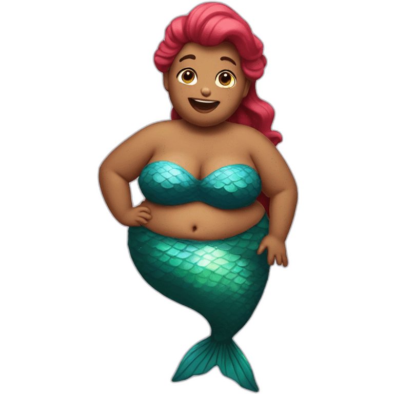 fat mermaid emoji