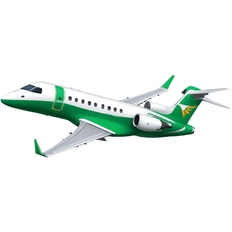 Embraer E-Jet - Embraer (Model Year: 2021) (Iconic colour: Green with white) emoji