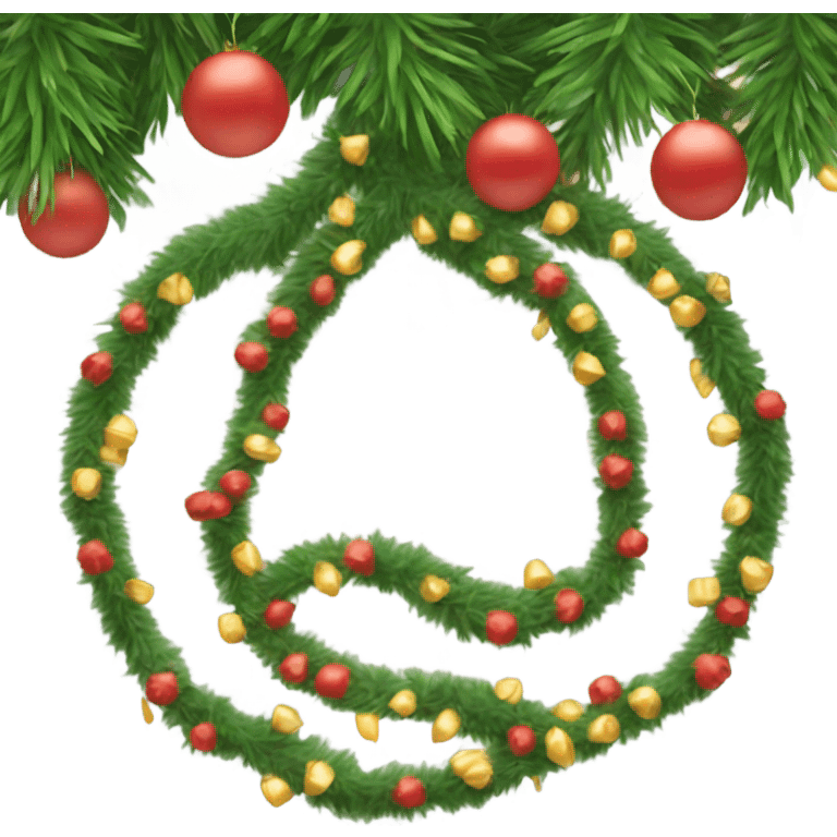 New Year's garland for a tree emoji