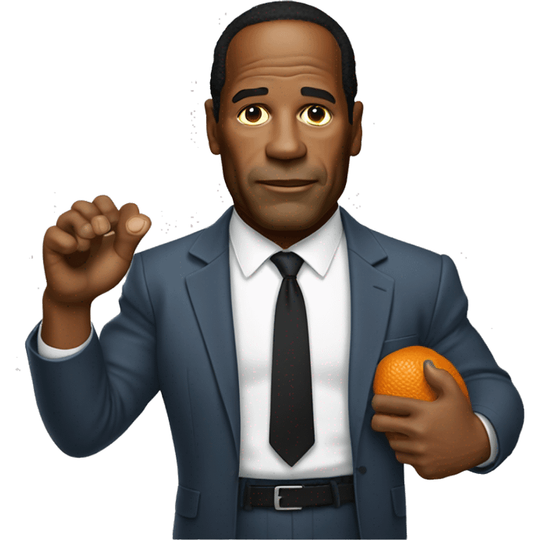 Oj Simpson with a glove  emoji