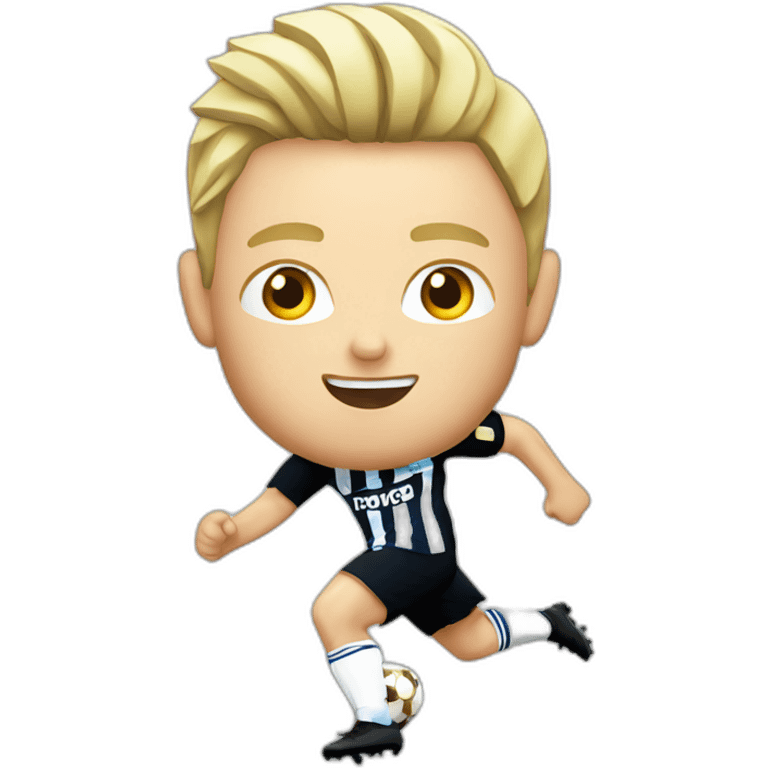 psv player kicking blonde emoji