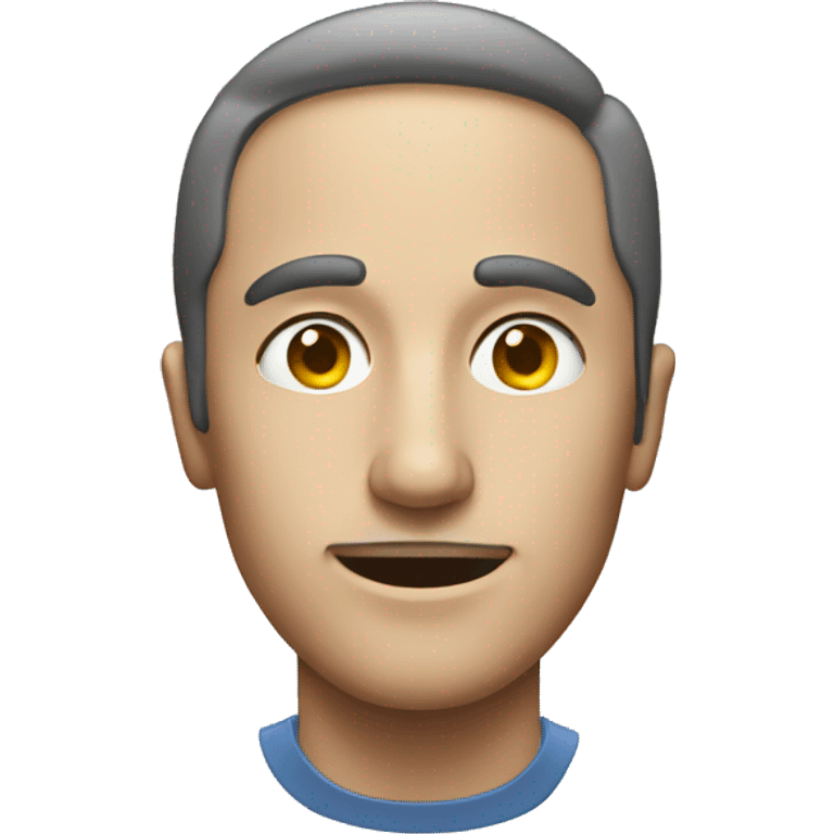 A man's face being scanned  emoji