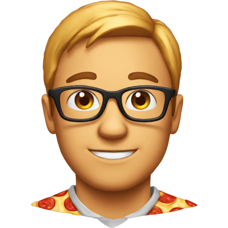 nerd pizza emoji