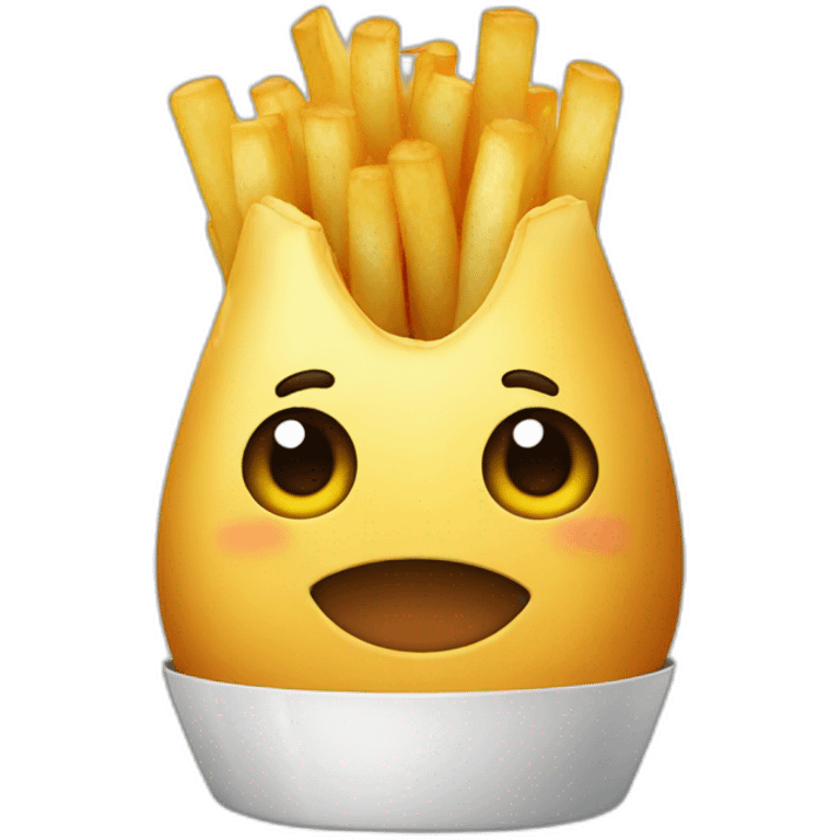 frite with face like chibi emoji