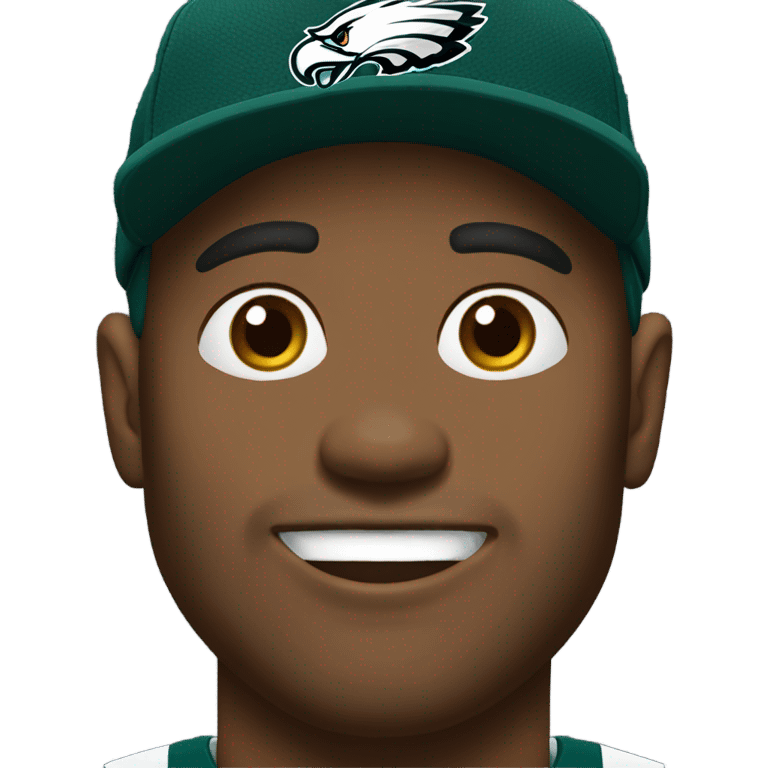 outdoor portrait of a man eagles fan emoji