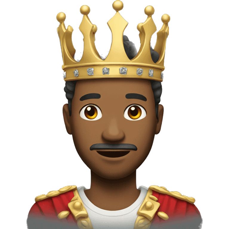 a man with 3 crowns emoji