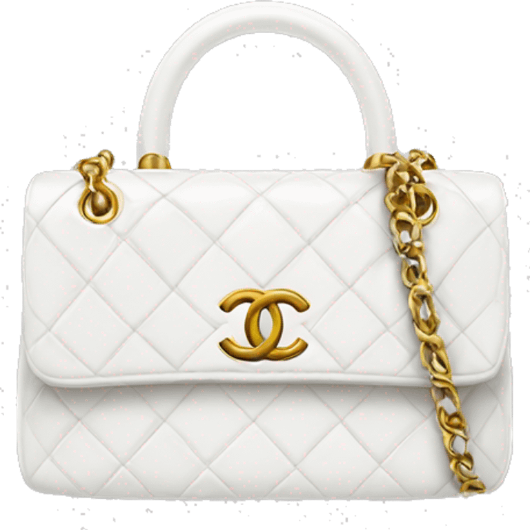 white Chanel bag emoji