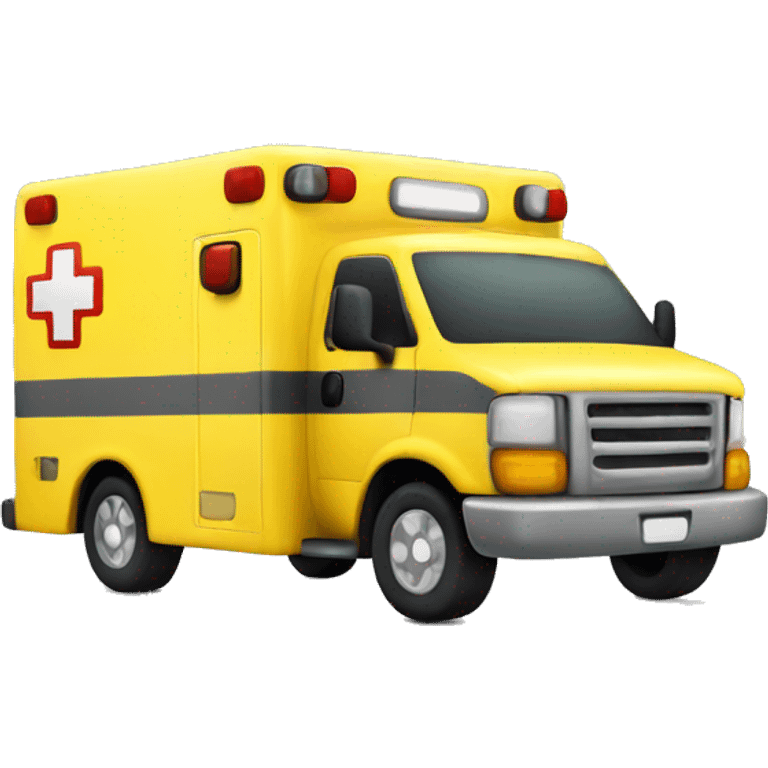 yellow ambulance emoji