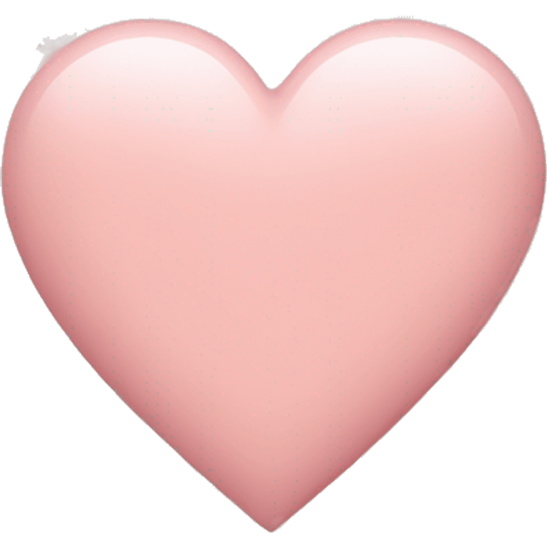 Blush pink heart emoji