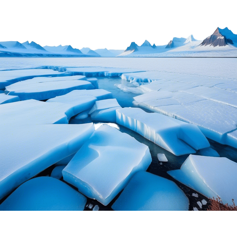 Cinematic Realistic Tundra with Glaciers Emoji in a wooden frame, Vast and frozen, with endless expanses of snow-covered ground interrupted by massive glaciers creeping across the landscape. Jagged ice formations rise in the distance, their icy blue tones contrasting with the pale, frosty sky above. Sparse grasses and hardy shrubs cling to the frozen earth, fighting against the relentless cold. The light reflects off the snow and glaciers, casting a soft glow across the desolate yet majestic terrain. Soft glowing outline, capturing the essence of a serene, stark wilderness where glaciers dominate and life endures in the harshest conditions. emoji