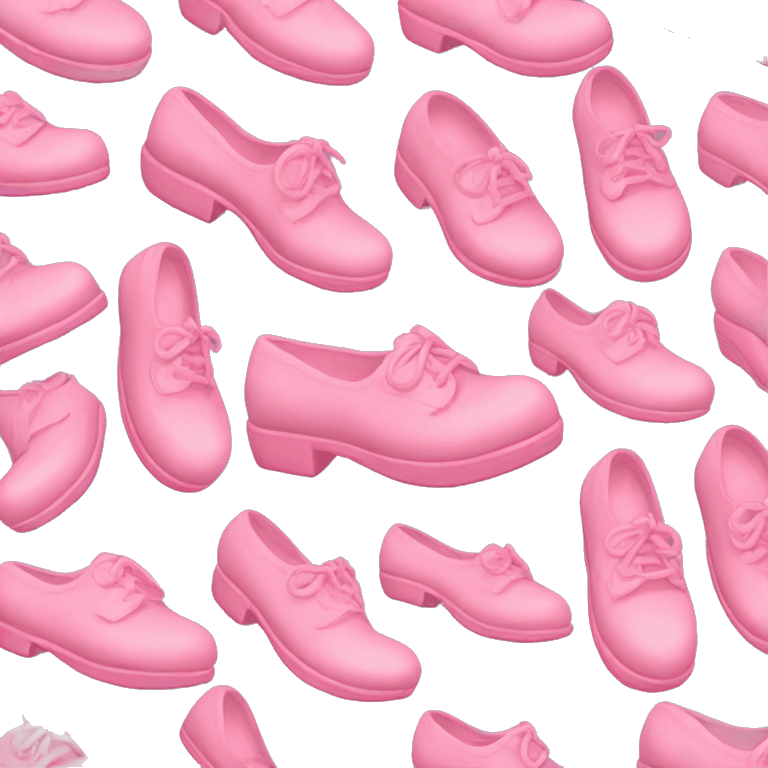 Pink cottagecore shoes emoji