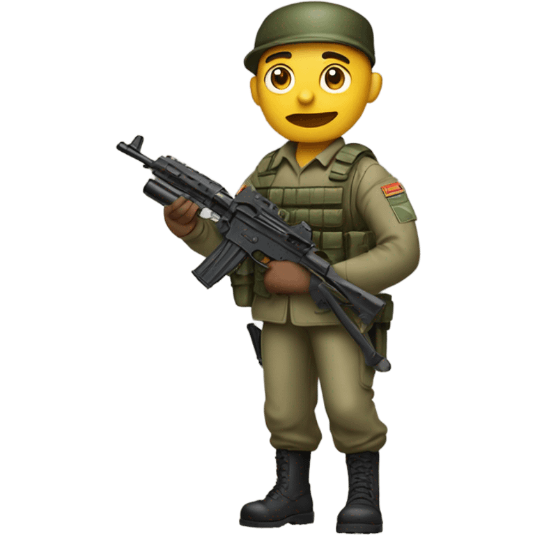 Soldier with toy gun emoji