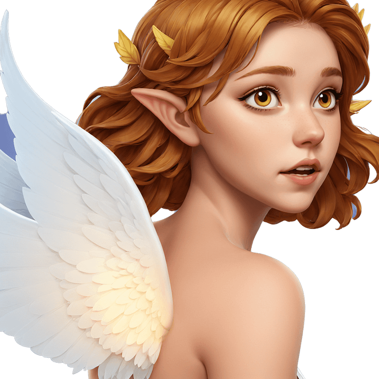 realistic fairy girl with wings emoji