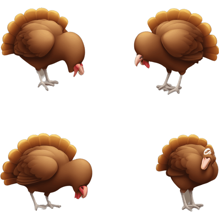 Sleepy turkey emoji